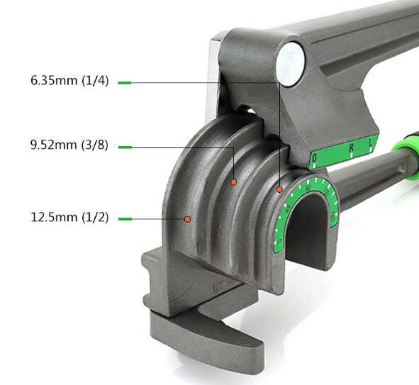 1/4” 3/8” 1/2” O.D. Tubing Bender 3 in 1 Tube Bender