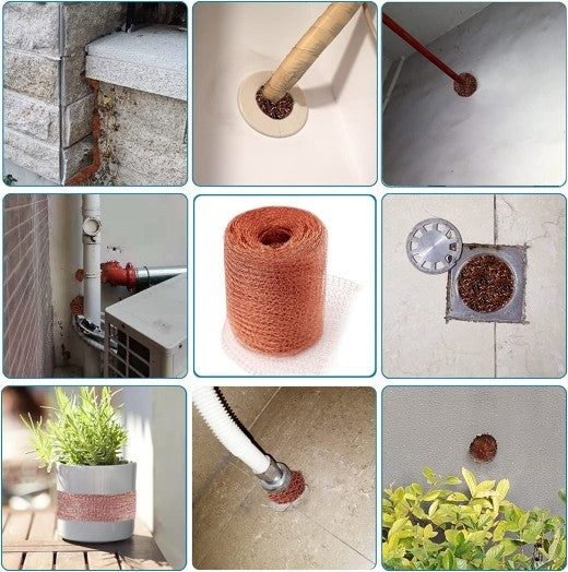 6m Fine Wire Mesh Roll Pure Copper Mesh Rodent Pest Control