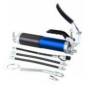 Blue Grease Gun Pistol Grip Dual Flow Pressure 6000psi Industrial Quality Tool
