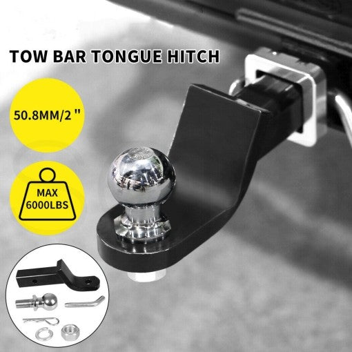 Tow Bar Tongue Hitch 5/8 Drop Towbar Ball Mount