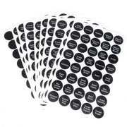 Salelink 400PCS Printed Spice Jar and Pantry Label Set Chalkboard Round Stickers Labels