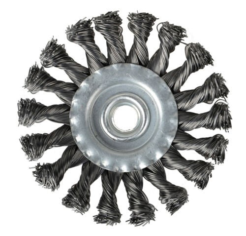 4x Twist Knot Wire Wheel disc & Cup Brush Set Kit for Angle Grinder M14 Crew