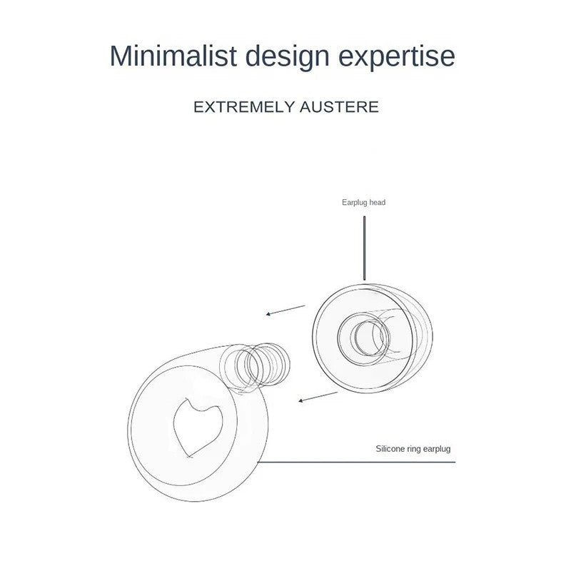 Noise Reduction Flexible Ultra Soft Reusable Silicone Ear Plug Study Sleep Plug