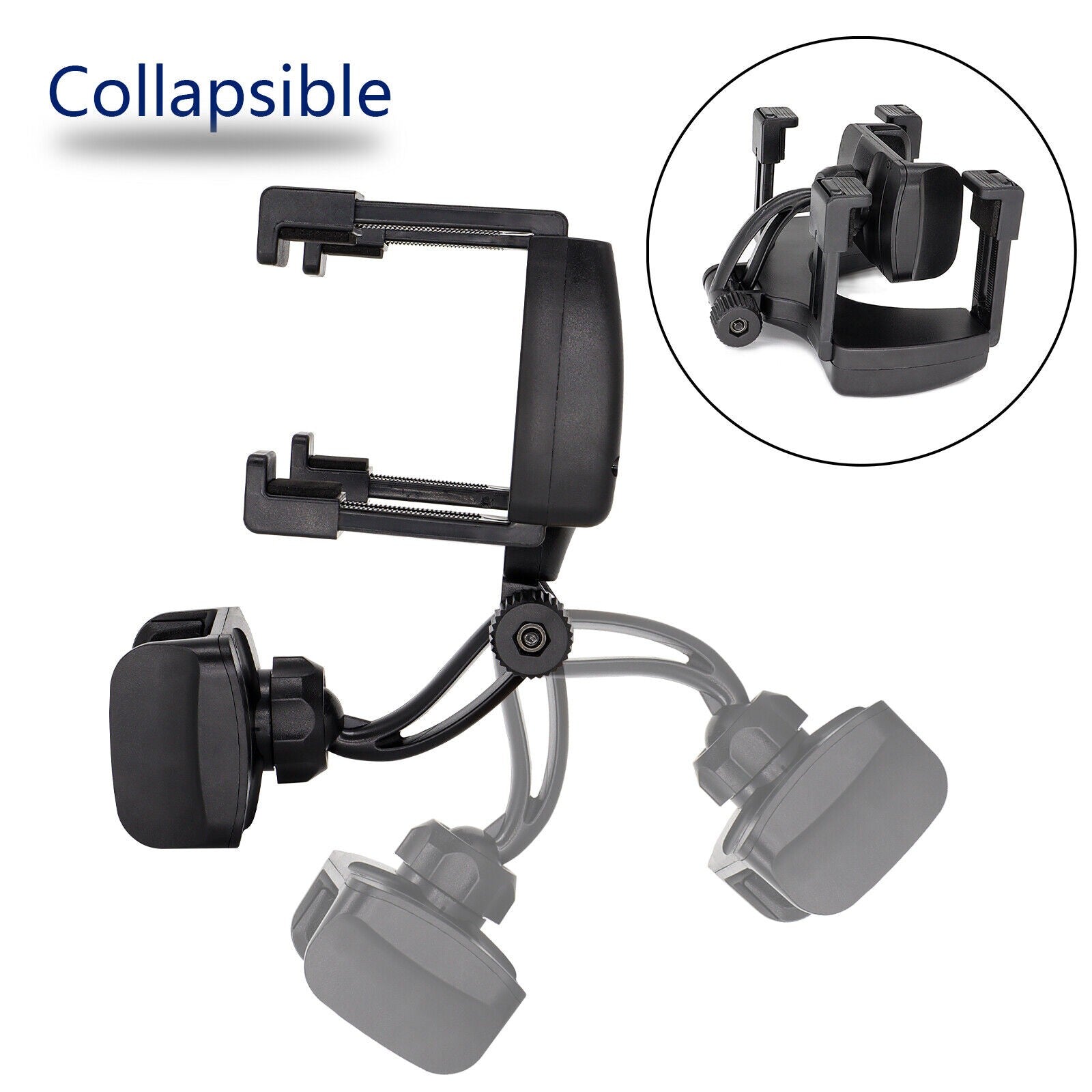 360° Car Rearview Mirror Phone Holder