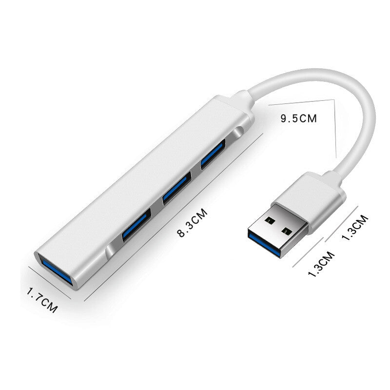USB 3.0 Hub 4-Port USB Port Expander USB Splitter Ultra Slim High Speed Compact