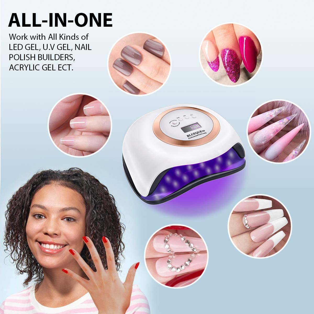 168W Nail Lamp UV LED Light