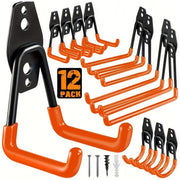 12 Pack Garage Hooks Heavy Duty Wall Mount Storage Organizer