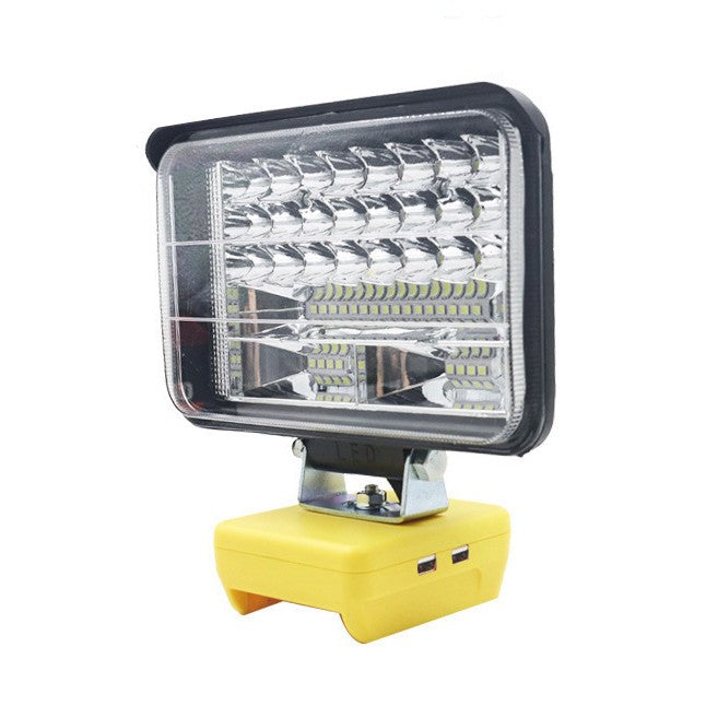 6 Inch LED Flood Work Light Tool Torch Lamp Fit DeWalt 18V 20V Lithium Battery
