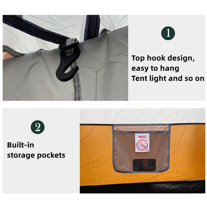 8-12persons Includes Carrying Bag Waterproof Portable Tent for Outdoor Camping