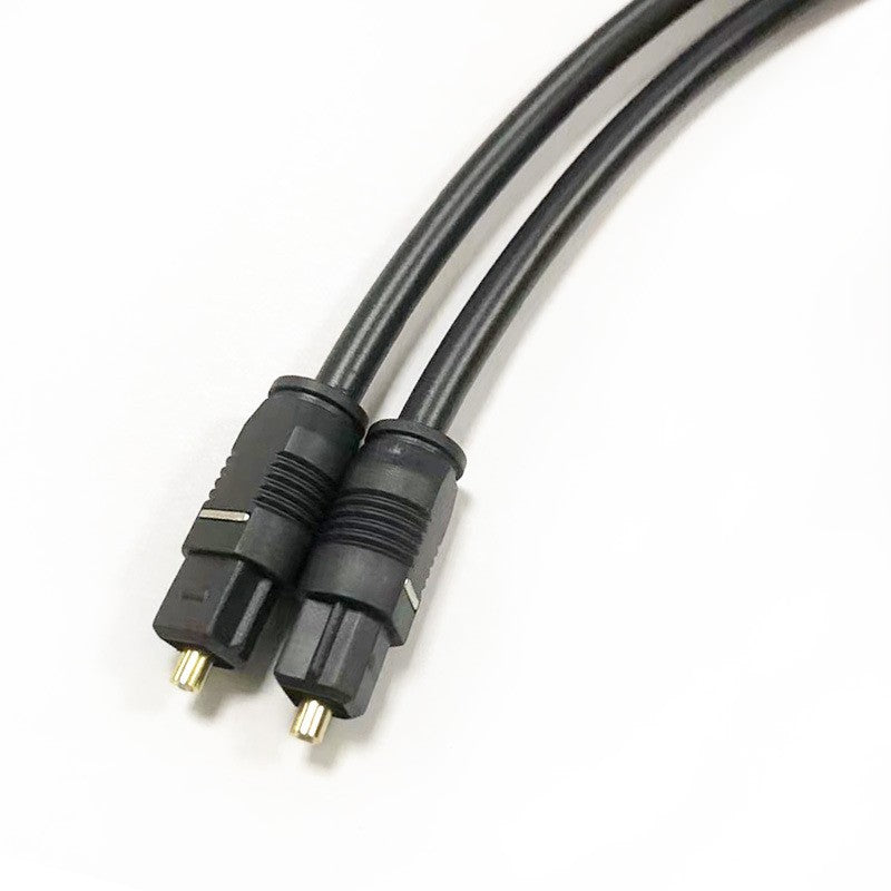 2M Ultra Premium Optical Fibre Digital Audio Cable Lead Cord Toslink Black SPDIF