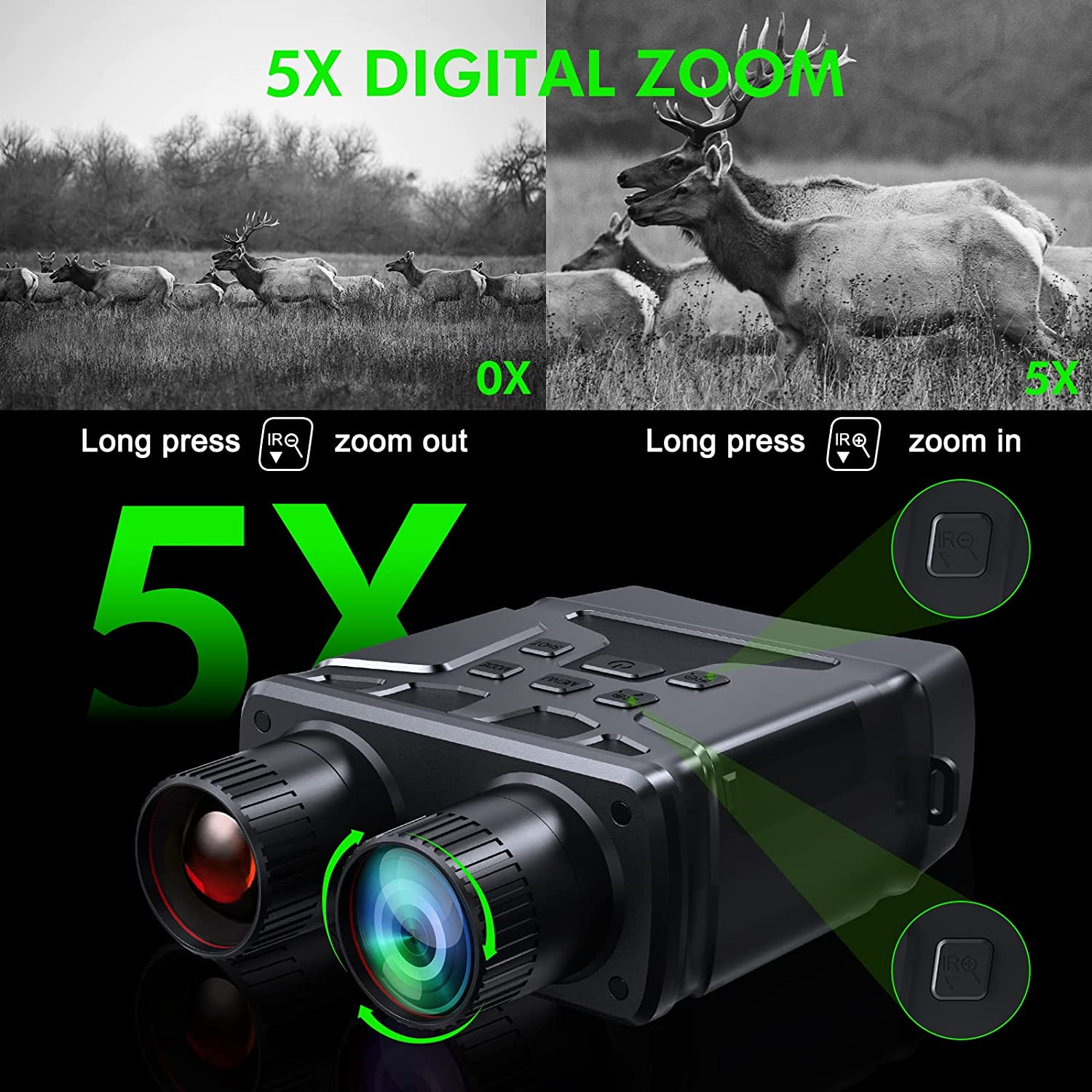 Digital Night Vision Binoculars1080p Full HD Photo & Video Infrared Night Vision