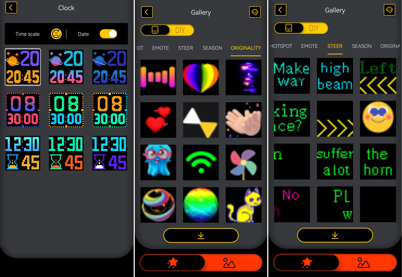 Programmable Led Sign, 102x348MM Pre-made Animations & Text Led Car Sign