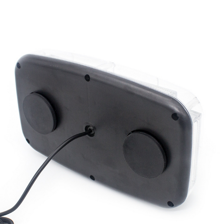 6-COB LED Beacon Flashing Magnetic Emergency Warning Strobe Amber Light 12/24V