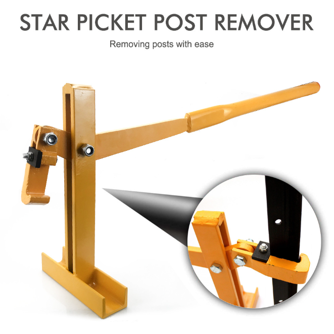 Fence Post Lifter Star Picket Puller Remover Steel Pole Fencing Farming Tool