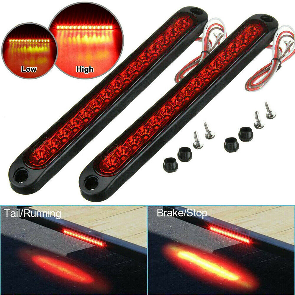 6x 15 LED Tail Lights UTE STOP Brake Indicator Reverse Slim Truck Trailer Light