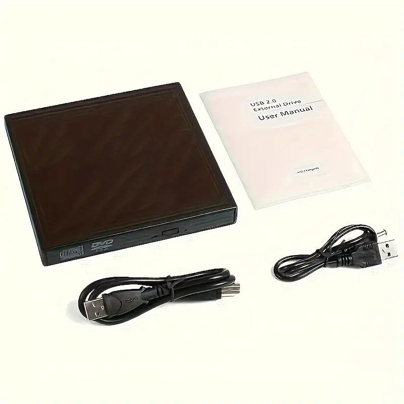 USB External CD DVD ROM Writer Burner Player Drive PC Laptop for Windows Mac