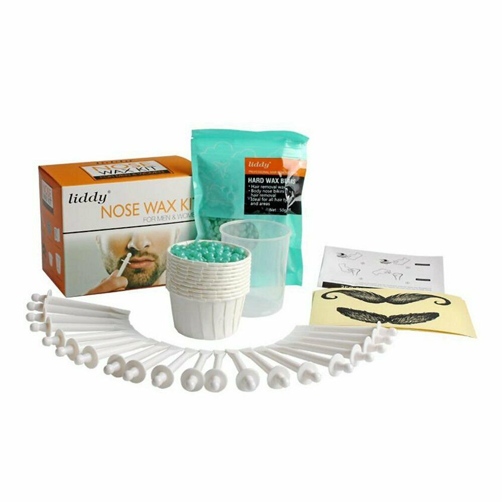 Nose Ear Hair Removal Wax Kit Sticks Easy Mens Nasal Waxing Remover Strips