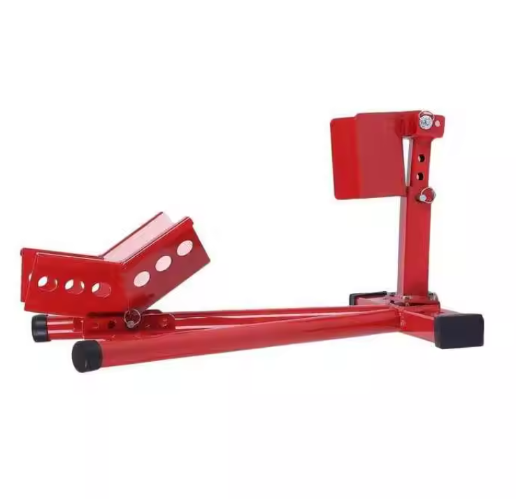 Heavy Duty Adjustable Motorcycle Front Wheel Chock Motorbike Trailer Stand