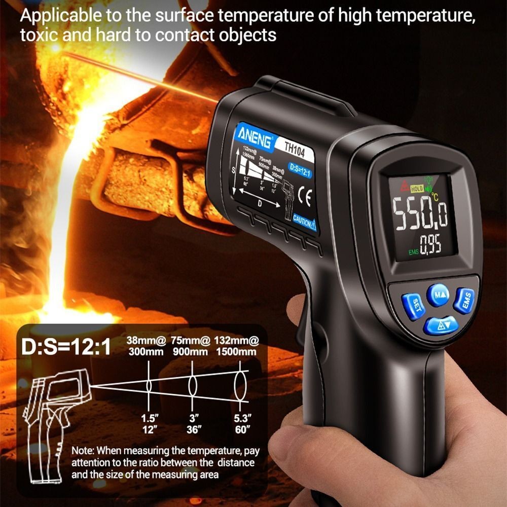 IR Infrared Thermometer Food Pizza BBQ Oven Laser Sensor Digital Temperature Gun