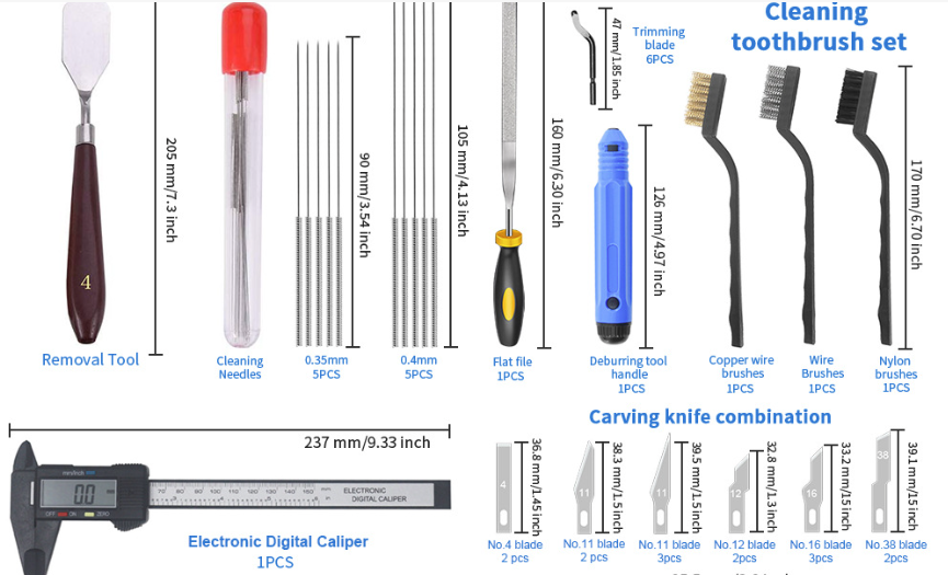 42PCS 3D Printer Accessories Tool Kit