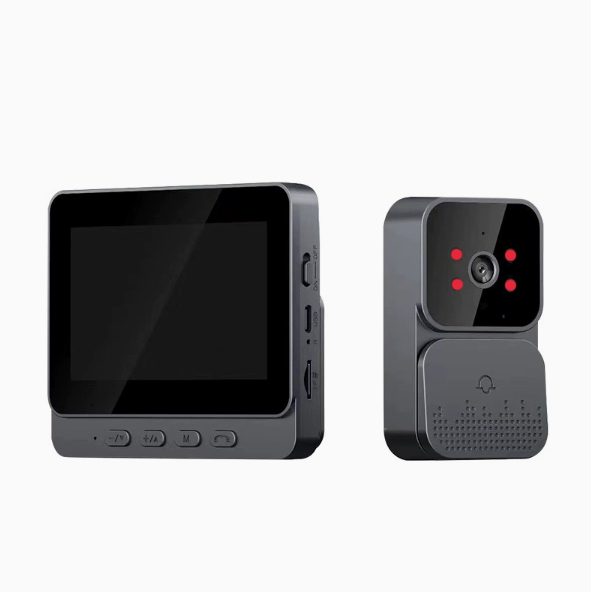 Wireless Video Door Bell WiFi Phone Intercom System with Monitor Doorbell  64GB