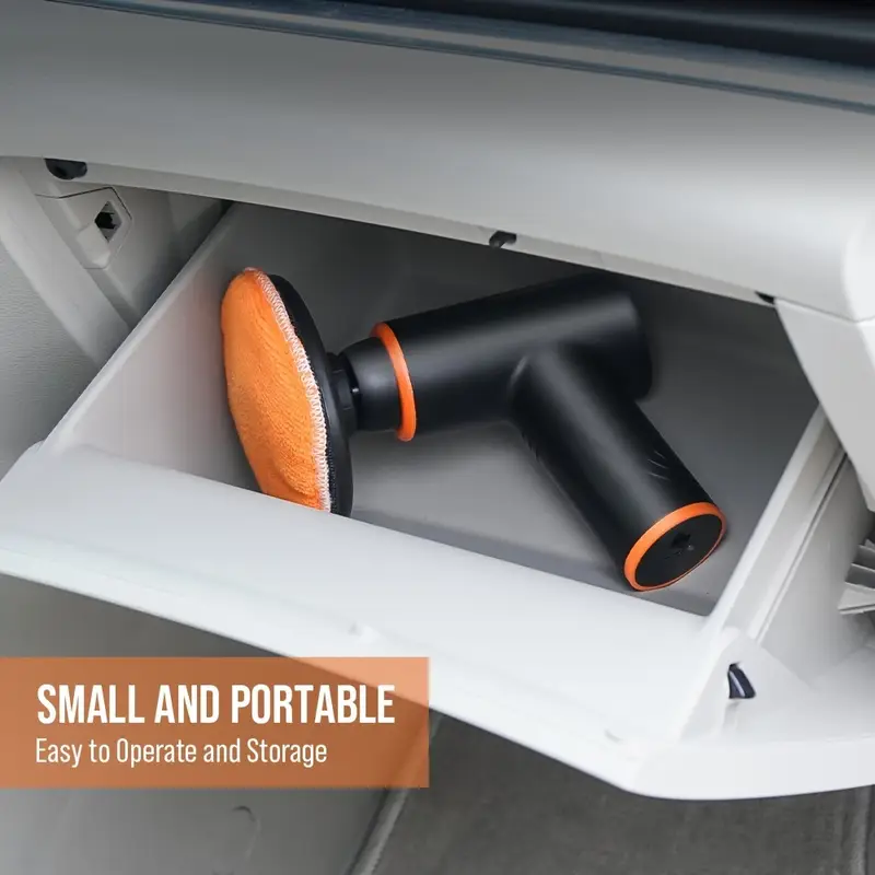 Mini Car Polisher Machine Wireless Waxer Sander Buffer 2 Adjustable Speeds NEW