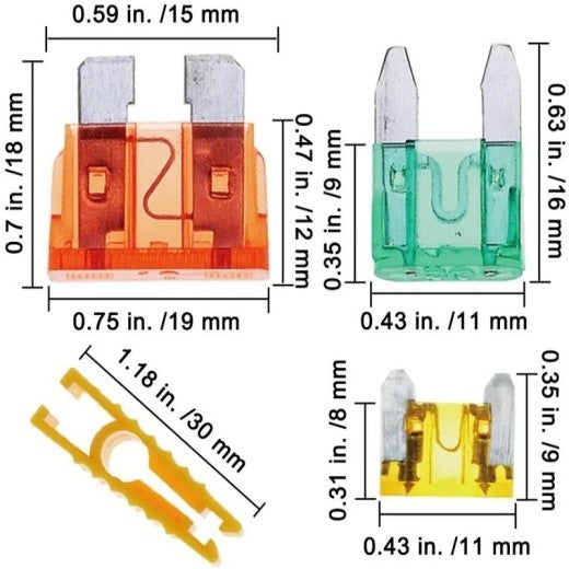 272PCS Auto Blade Car Fuse Assortment Kit