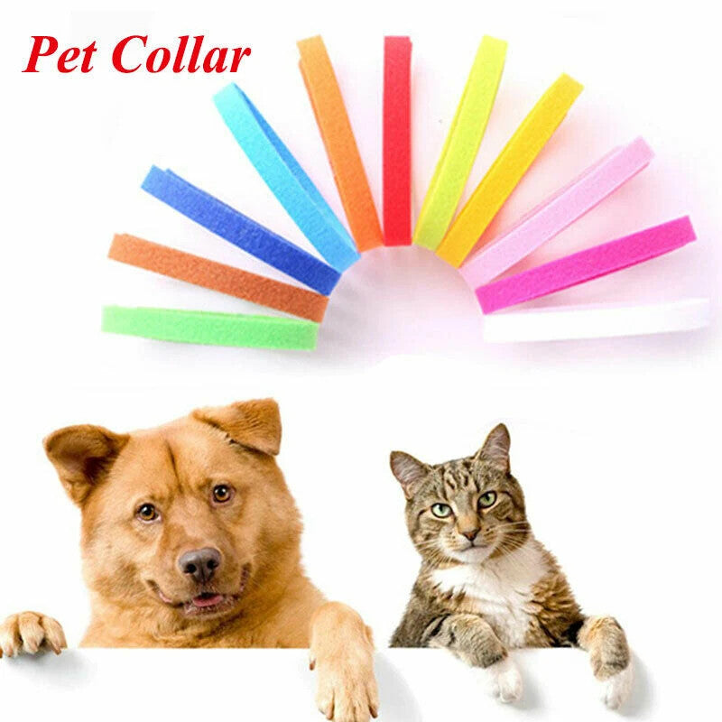 12 Colours Whelping ID Collar Bands Pet Puppy Kitten Identification Collar Tags