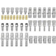45x Air Hose Fittings Nitto Type Male Female Barb Coupler Compressor Tools Kit