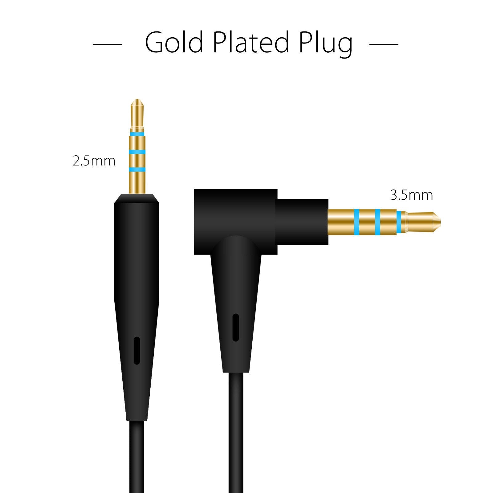 Cable Remote Mic For Bose QuietComfort 25 35 QC25 QC35 Headphone Android Phone