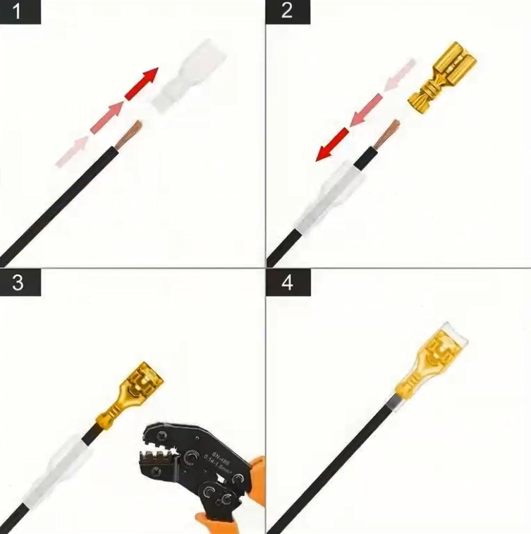 150pcs Male And Female Quick Connect Spade Wire Terminals