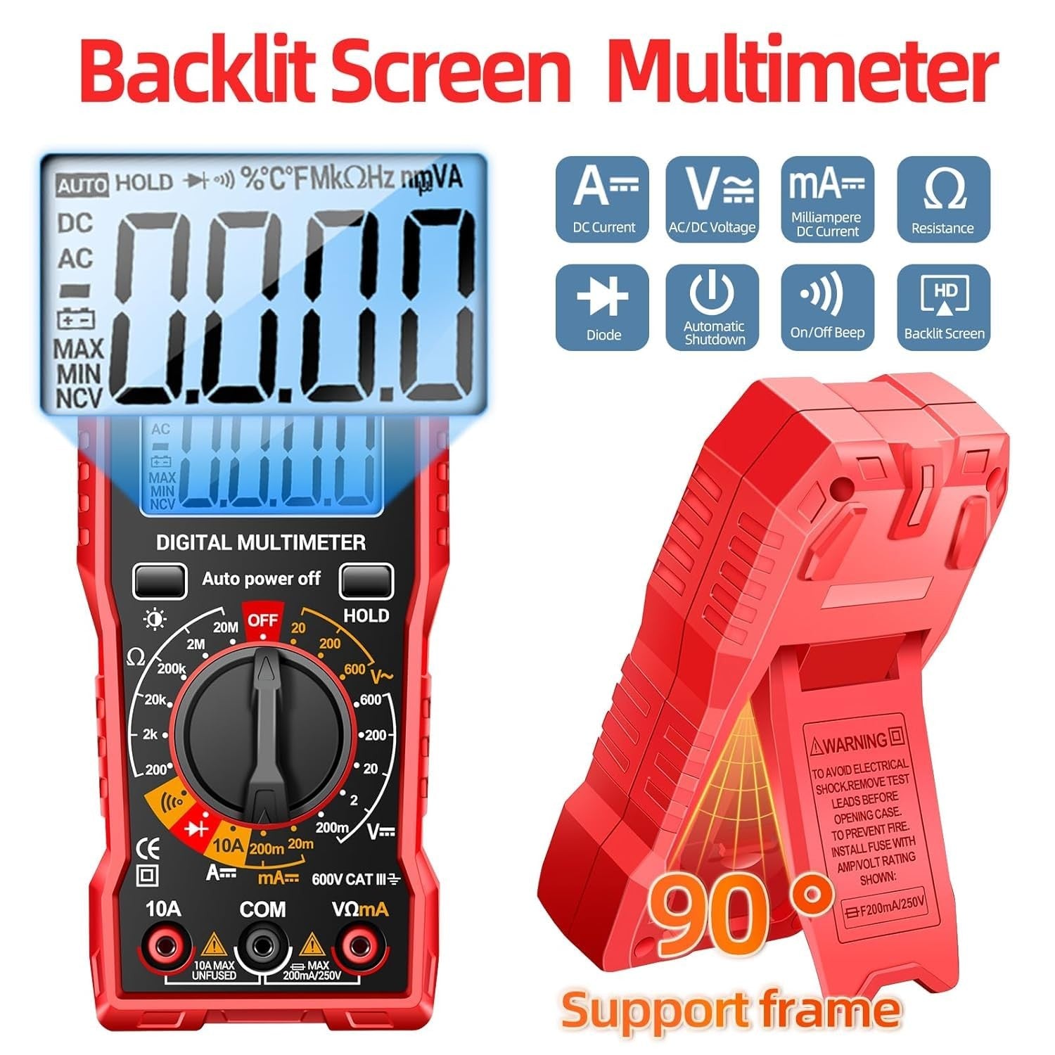 ANENG Digital Multimeter Tester Measures AC/DC Voltage Voltmeter