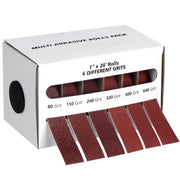 Emery Cloth Roll 6 Grits Abrasive Sandpaper Rolls Sand Paper with Dispenser