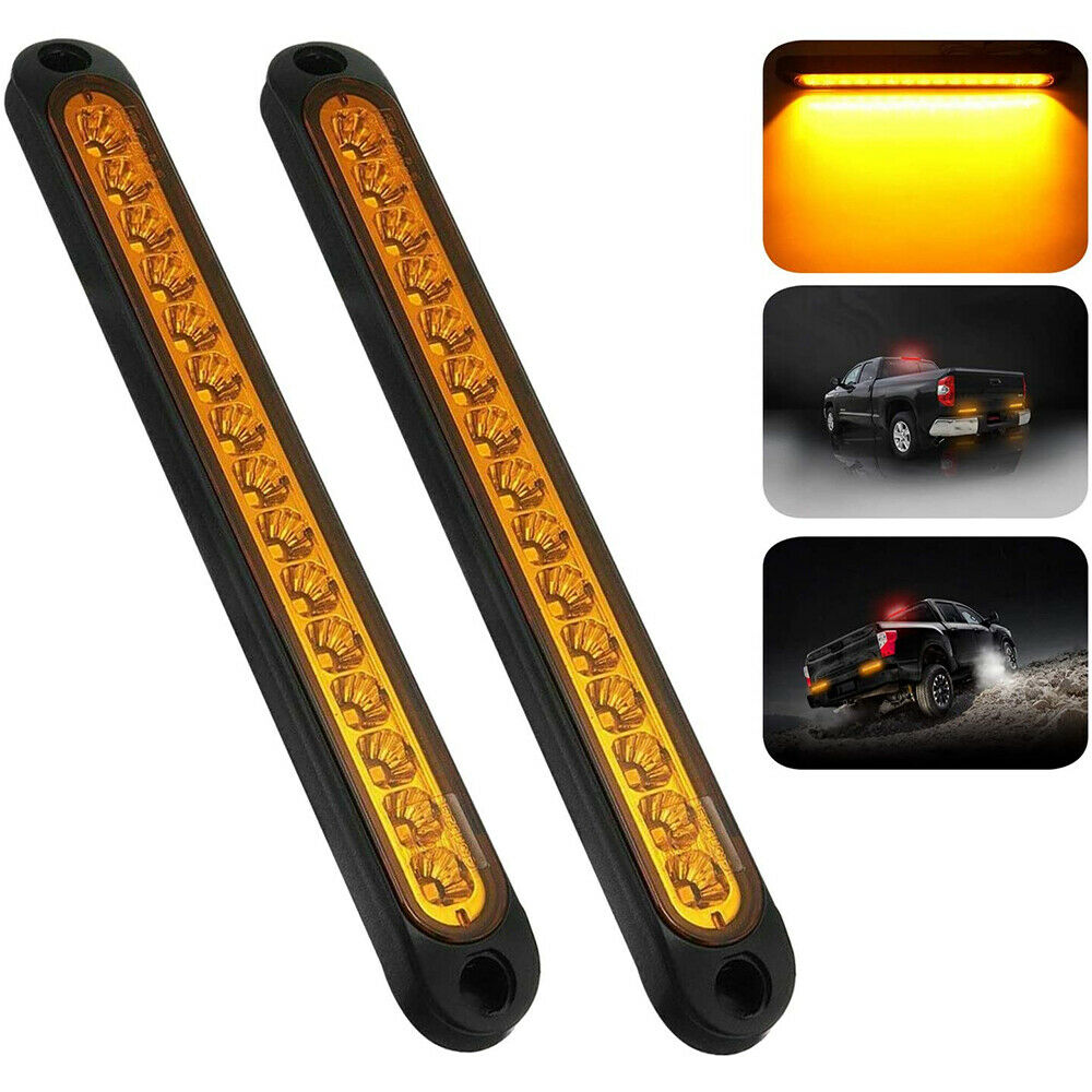6x 15 LED Tail Lights UTE STOP Brake Indicator Reverse Slim Truck Trailer Light