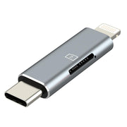 USB C Lightning to Micro SD Card Reader for iPhone Samsung Android
