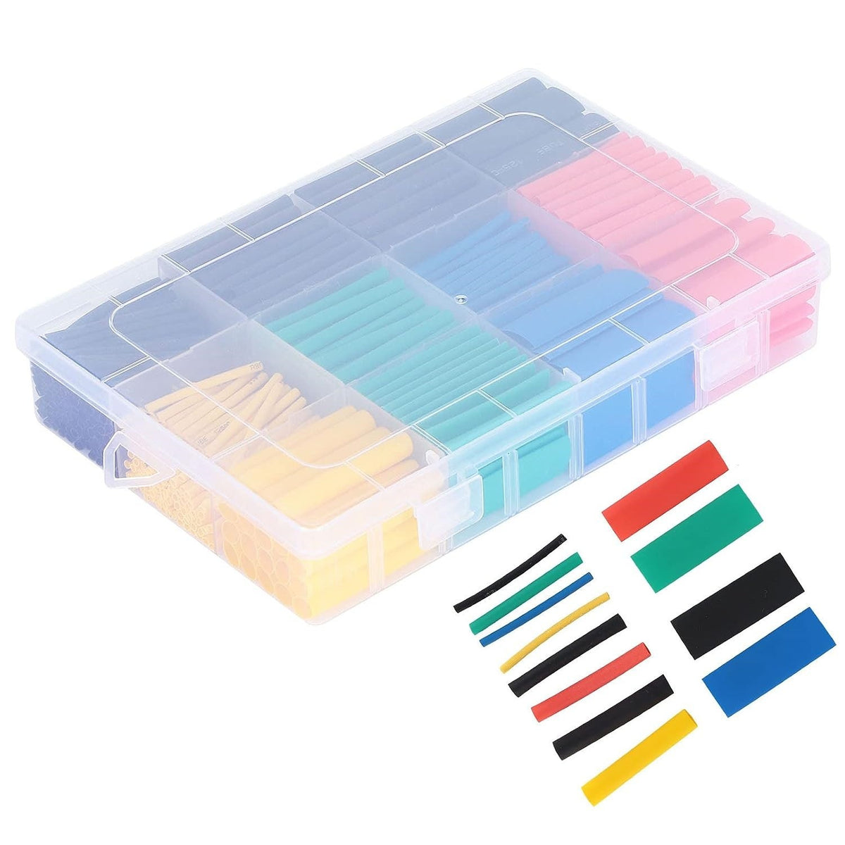 530pcs Heat Shrink Tubing Insulation Shrinkable Tube Assortment Cable Sleeve
