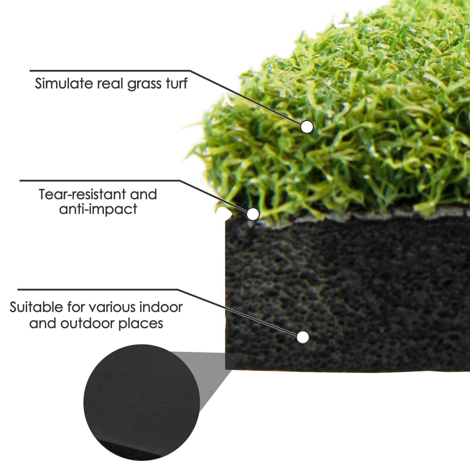 Golf Putting Mat Practice Training Indoor Outdoor Portable