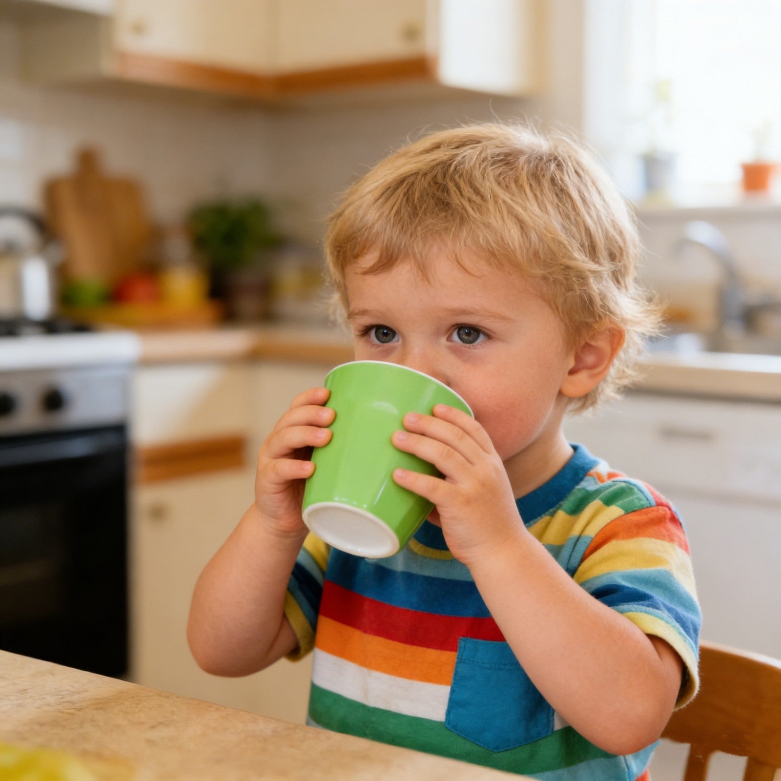 300ML Melamine Cups, Set of 6 in Green Shatter-Proof Dishwasher Safe, BPA Free