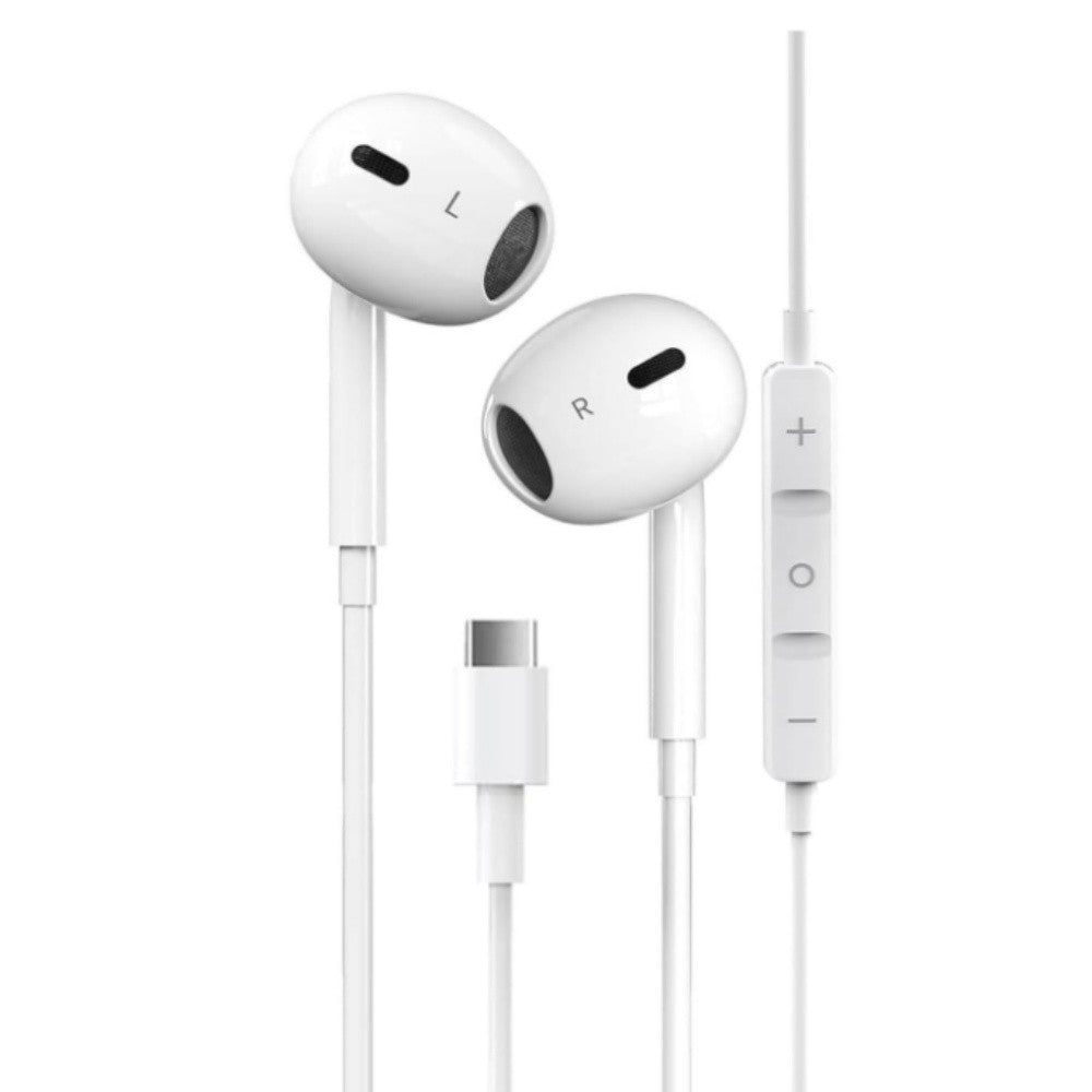 USB C Headphones Wired Earbuds Type-C Earphones with Mic Remote Control