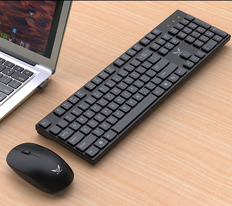 2.4G Wireless Keyboard and Mouse Combo – Slim Chocolate Keycap – Black
