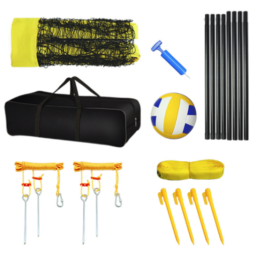 Outdoor Volleyball Net Set with Adjustable Pole
