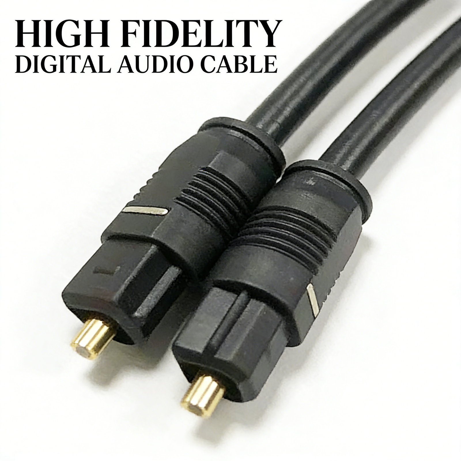 3M Ultra Premium Optical Fibre Digital Audio Cable Lead Cord Toslink Black SPDIF
