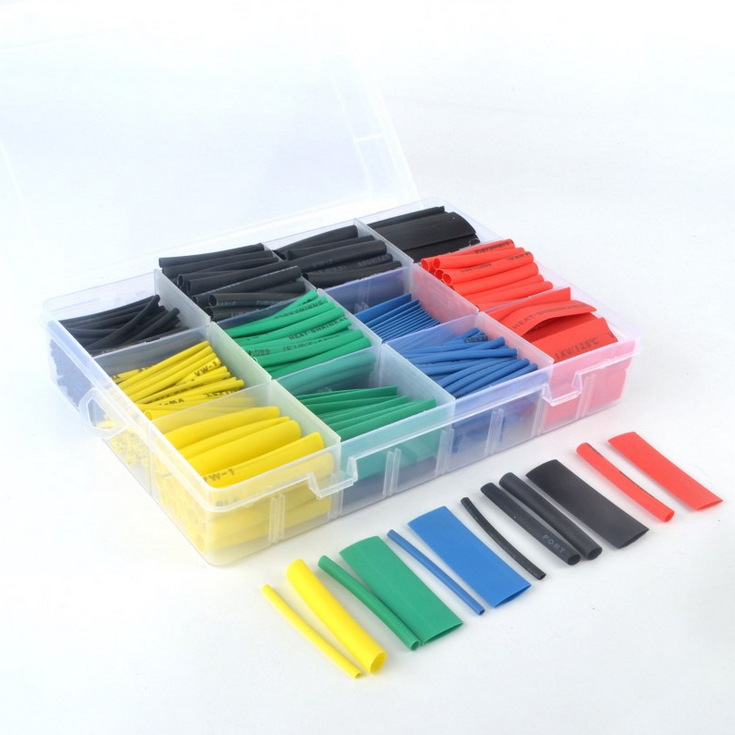 530pcs Heat Shrink Tubing Insulation Shrinkable Tube Assortment Cable Sleeve