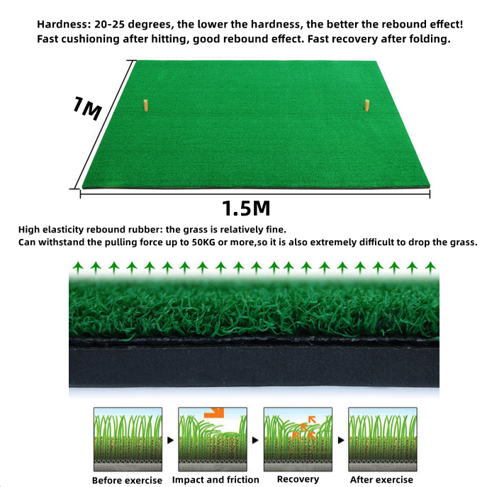 Golf Putting Mat Practice Training Indoor Outdoor Portable