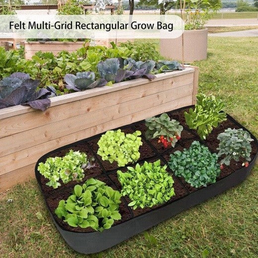 180x90x30cm Extra Large Fabric Raised Bed Garden Plant Flower Grow Bag