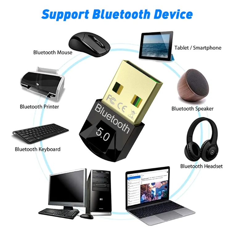 Bluetooth V5.0 USB Dongle Adapter
