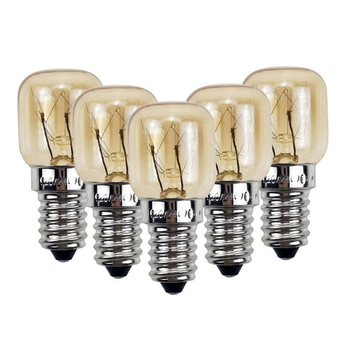 5Pcs Himalayan Salt Lamp Globe Bulb Light Bulbs Heat Resisting 15W E14