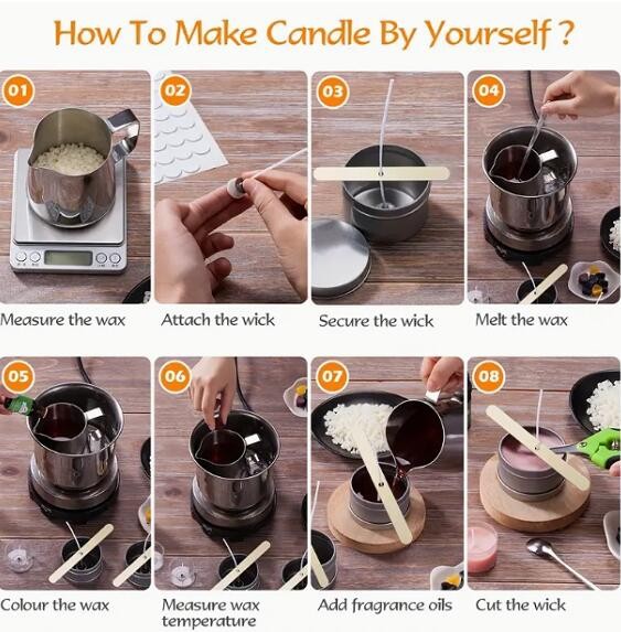 Candle Making Kit DIY Candles Tool Set Wicks