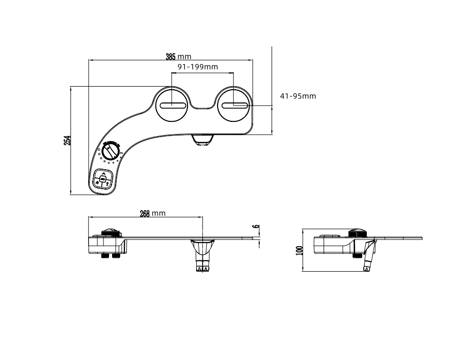 Hygiene Toilet Bidet Water Wash Clean Unisex Seat Attachment Sprayer