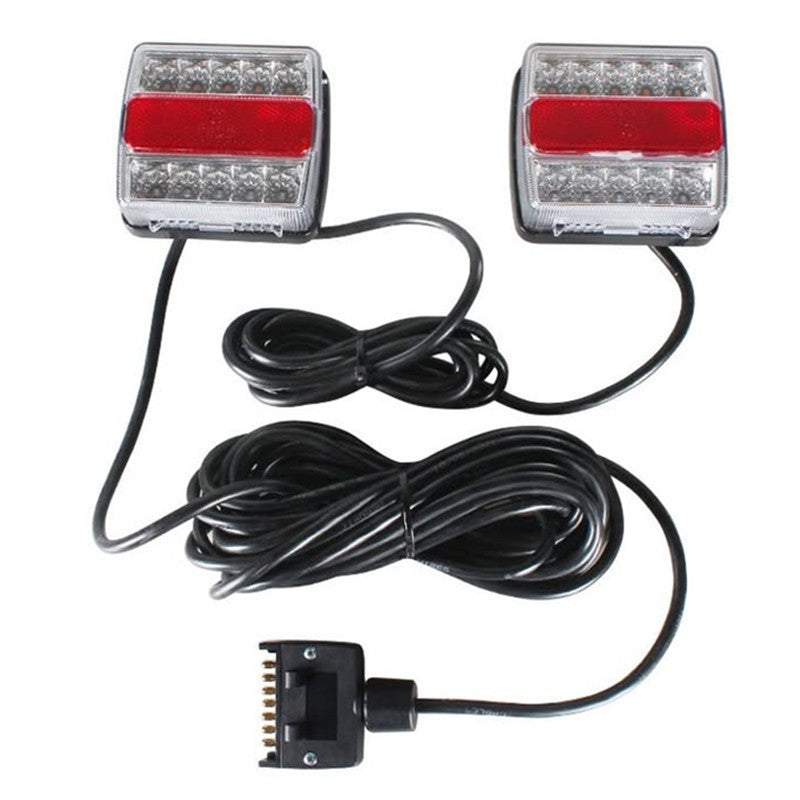 1 Pair 12V Magnetic LED Trailer Towing Light Kit Indicator for Trailer Truck Car